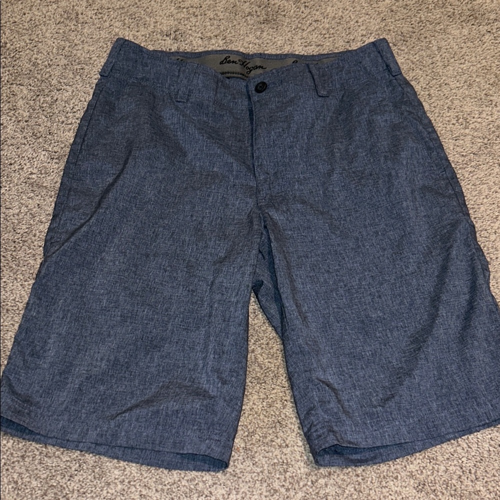 Ben Hogan Blue Flat Front Men's Shorts